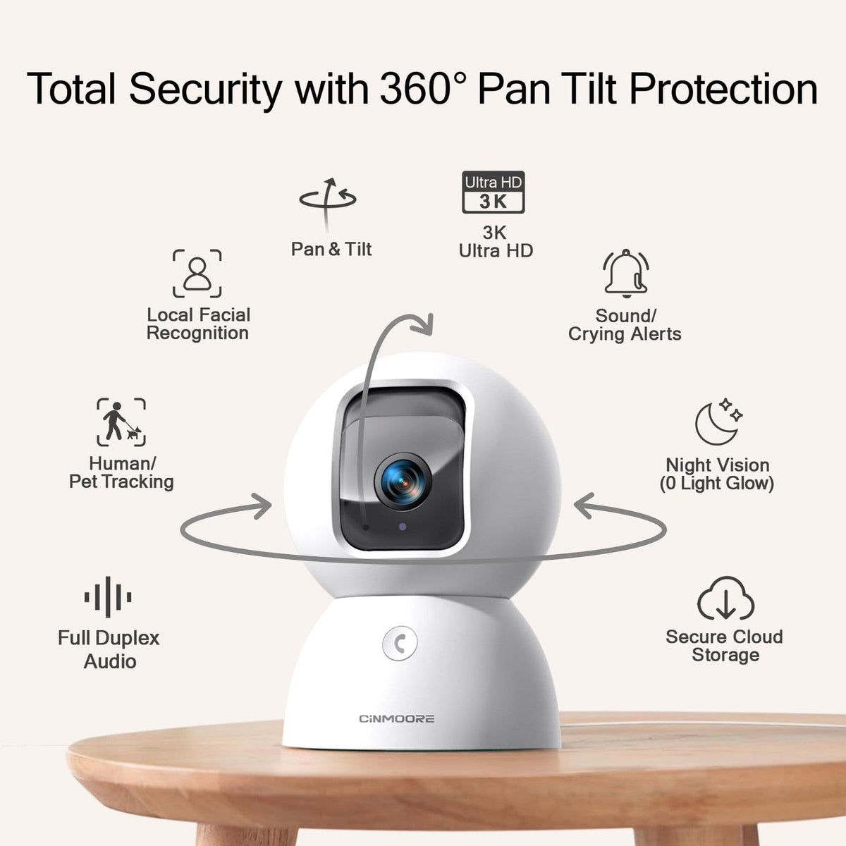 Modern smart home interior with automated technology features