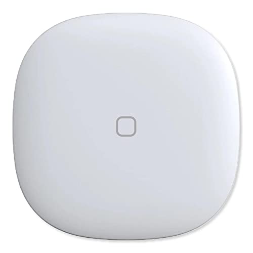 Aeotec SmartThings Button, Zigbee Remote Control, Works with Smart Home Hub – White, Gray