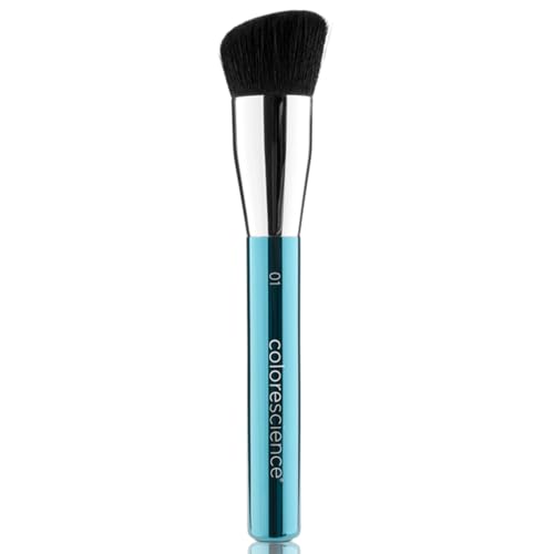 Colorescience, Professional Angled Face Brush-01 – Black, Synthetic fiber