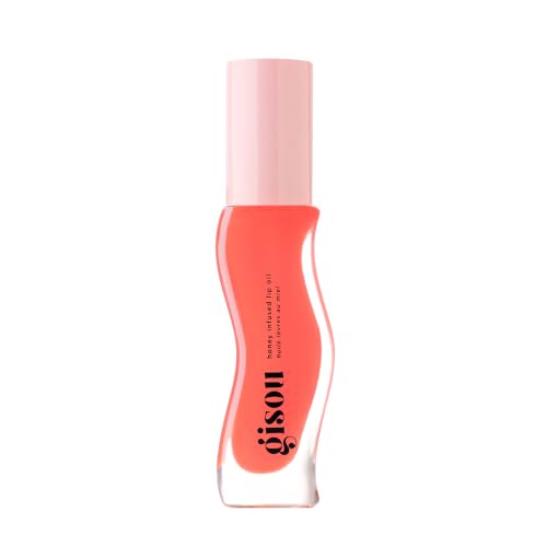 Gisou Honey Infused Lip Oil (0.27 Fl Oz) - Bee-llini Peach – Peach