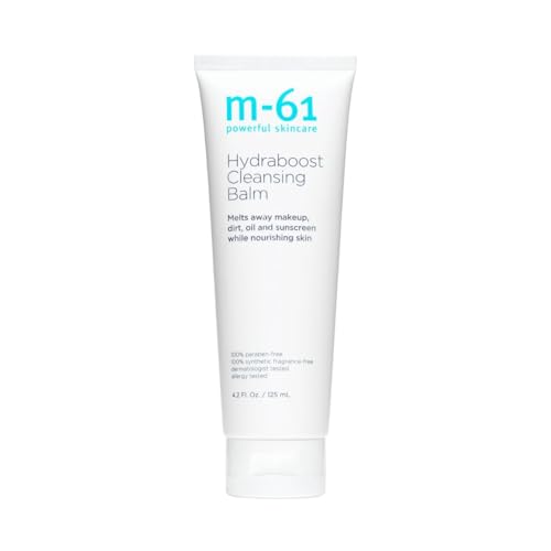 m-61 Hydraboost Cleansing Balm | Makeup Removing Cleanser Balm Melts Away Dirt, Oil, and Sunscreen | Fragrance Free | De