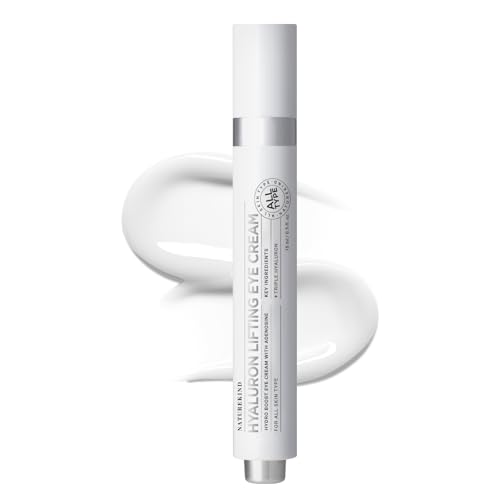 NATUREKIND Hyaluron Lifting Eye Cream, 5% Arbutin, Dark Circles, Eye Bags – Cruelty Free, Fragrance Free, Plant Based, U