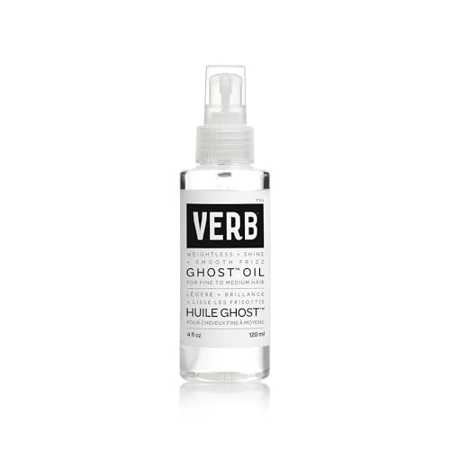 VERB Ghost Weightless Fine Hair Oil | For Styling + Heat Protection – Paraben Free, Gluten Free, Free of Harmful Sulfate