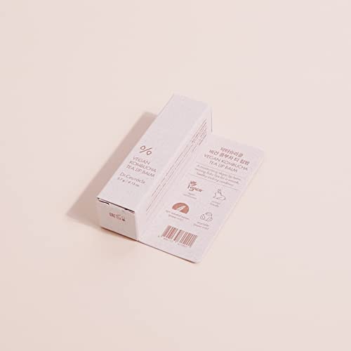 le Vegan Kombucha Tea Lip Balm, Dry Lip Moisturizer 0.13 oz. - Product Imagery