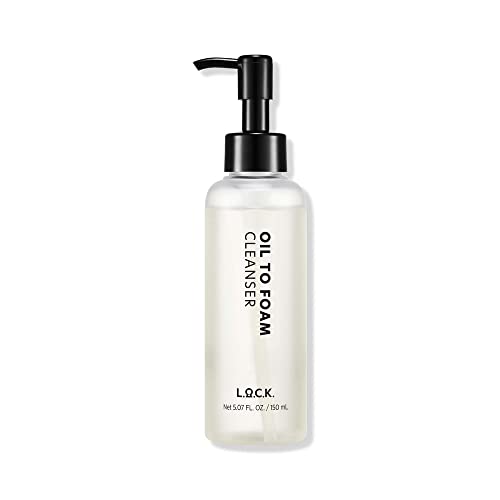L.O.C.K. Oil To Foam Cleanser - Vegan Olive Based Cleanser, - Product Imagery