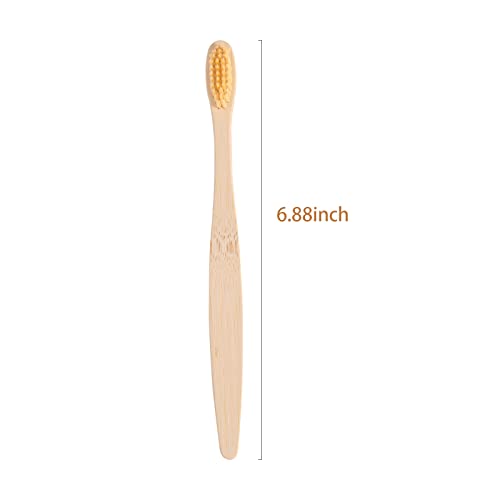 Custom Name Biodegradable Bamboo Toothbrushes, Personalized Soft - Product Imagery