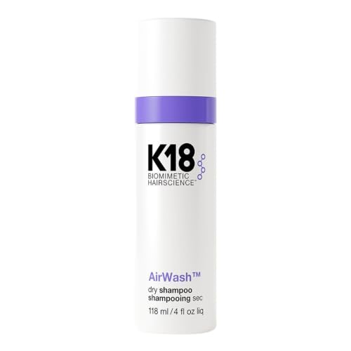 K18 AirWash Non Aerosol Dry Shampoo Spray, 4 Fl Oz – All Hair Colors, Floral