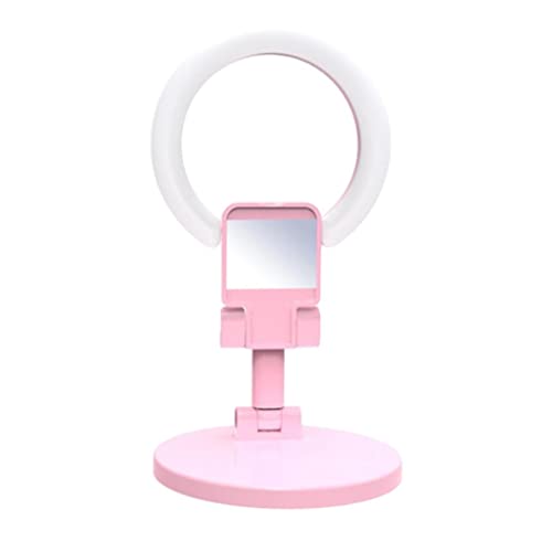 Xiaojikuaipao Portable Rechargeable Selfie Fill with Stand and Mirror for Makeup Selfie Vlog - 3 Modes, Foldable Design 