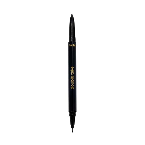 tarte double take eyeliner – 2-in-1 Pencil Eyeliner for Bold All-Day Wear, Waterproof, Easy to Apply, Vegan, Cruelty-Fre
