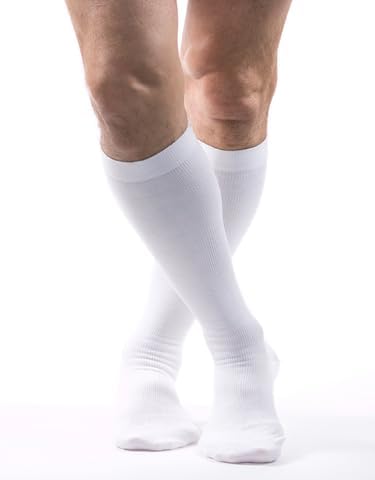 Allegro Unisex Cotton Knee High Firm Graduated Compression Socks - Product Imagery