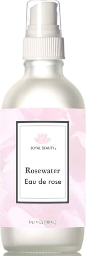 JOYAL BEAUTY 100% Pure Rose Water Hydrating Toner Spray Mist for Face. Luxurious Organic Bulgarian Rose Otto Hydrosol -S