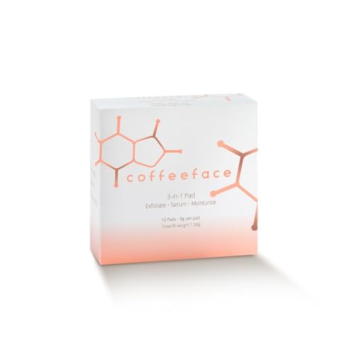 Coffeeface Anti-Aging Moisture Pads with Exfoliation and - Product Imagery