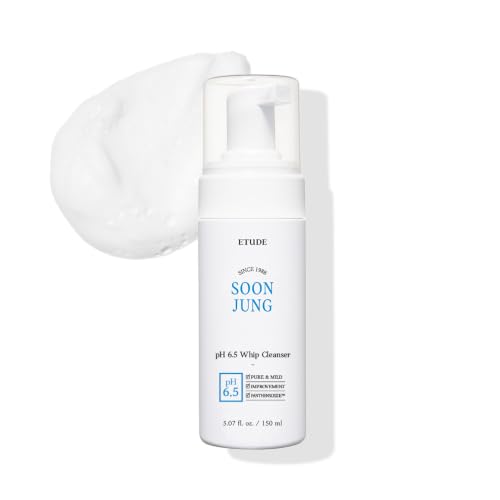 ETUDE SoonJung pH 6.5 Whip Face Cleanser for Sensitive Skin, - Product Imagery