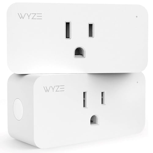 Wyze Lifestyle Wyze Smart Plug 2.4GHz Wi-Fi Outlet, Certified for Humans, 2-Pack