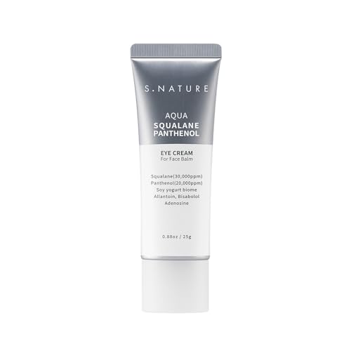 S.NATURE Aqua Squalane Panthenol Eye Cream for Face Balm 025ml | Eye Balm, Bags Under Eyes, Hydration, Nourishing | 0.85