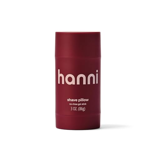 HANNI Shave Pillow No-Rinse Shave Gel Stick, Waterless Dry Shave, 3 oz – Paraben Free, Sparkling Palmarosa