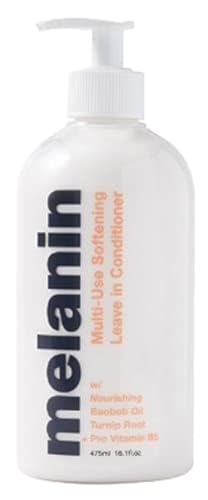 Erlest M & H Melanin Multi-Use Softening Leave In Conditioner,16 Oz. Formulated with Nourishing Baobab Oil, Turnip Root,