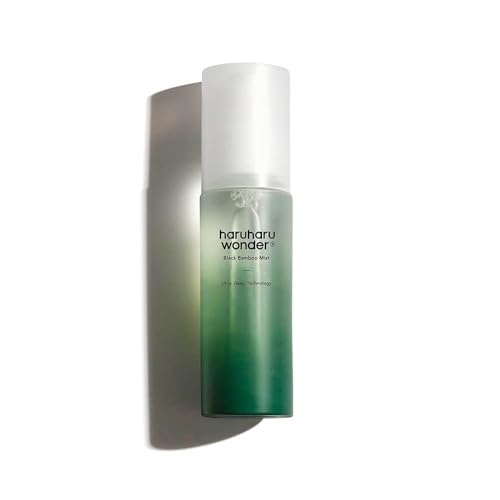 HARUHARU wonder Black Bamboo Mist, 2.7 fl.oz, Hydrating Face Mist - Product Imagery
