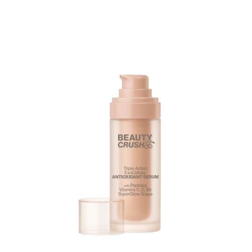 BeautyCrush Skincare Beauty Crush Triple Action ExoCellular Antioxidant Serum with Peptides, Vitamins C, E & B5, SuperGl