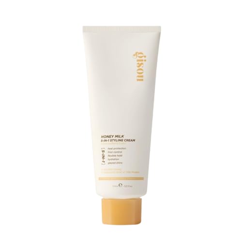 Gisou Honey Milk 5-in-1 Styling Cream (5.1 Fl Oz) – Sin Etoxilato de Nonilfenol, Honey Milk Scent, 1.7 Fluid Ounces 8.5 
