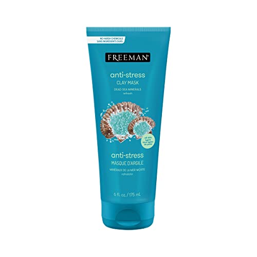 Freeman Anti-Stress Clay Mask, Dead Sea Mineral Face Mask, 6 Fl - Product Imagery