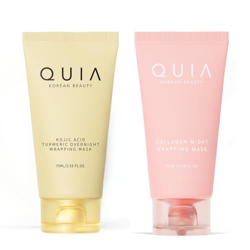 QUIA Collagen + Turmeric Overnight Wrapping Mask Duo – Firming - Product Imagery