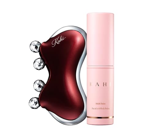 KAHI Wrinkle Bounce Multi Balm Stick and CAXA M1 Pearl Gua Sha - Product Imagery