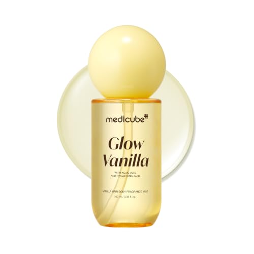 medicube Glow Vanilla Hair & Body Fragrance Mist, 3.38 fl. oz. - Product Imagery