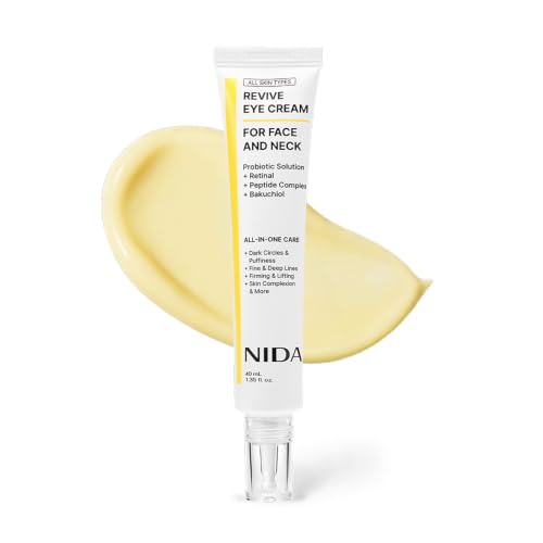 NIDA Revive Eye Cream For Face And Neck | Probiotics Lystate - Product Imagery