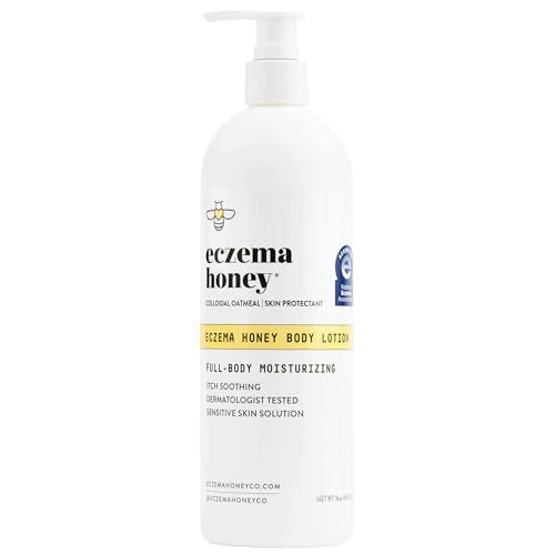 ECZEMA HONEY Oatmeal Body Lotion, Natural Dry Skin Repair (16 Oz)