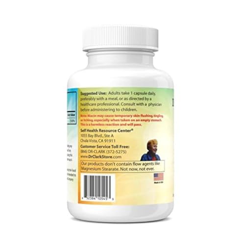 Dr Clark Store Niacin (Vitamin B3) Supplement – 500mg, 100 - Product Imagery