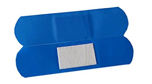 VHOB Food Service Adhesive Bandages, 1" x 3", Blue, Fabric, - Product Imagery