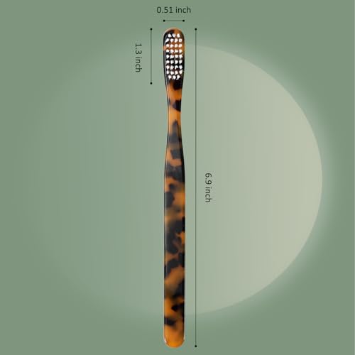 Isshah Plant-Based Cellulose Acetate Toothbrushes - 8 Pack - - Product Imagery