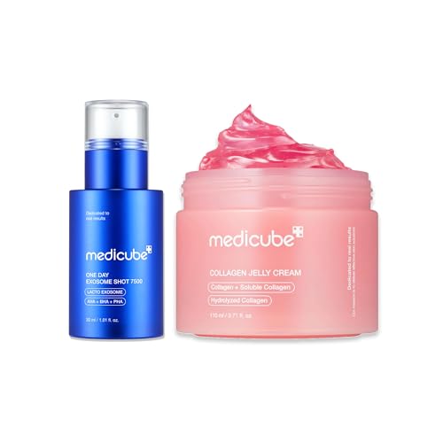 medicube Zero Exosome Shot 7,500 Spicule Serum & Collagen Jelly - Product Imagery