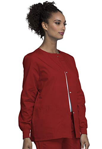 Cherokee WW Originals Scrubs Jacket for Women Snap Front 3 - Product Imagery