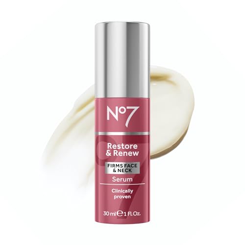 No7 Restore & Renew Sculpting Face & Neck Serum, 1 fl oz – Unscented