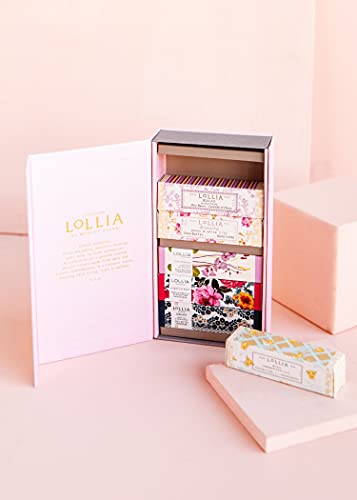 LOLLIA Petite Treat Hand Cream Gift Set for Women, 6 x 9.3g, Cocoa Butter