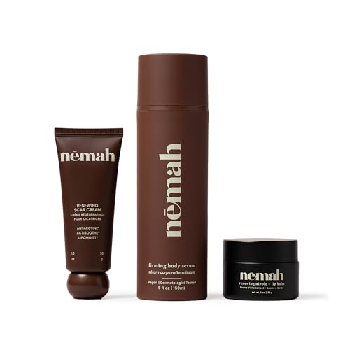 Nemah Postpartum Set, Scar Cream, Nipple Balm, Body Serum, 3 - Product Imagery