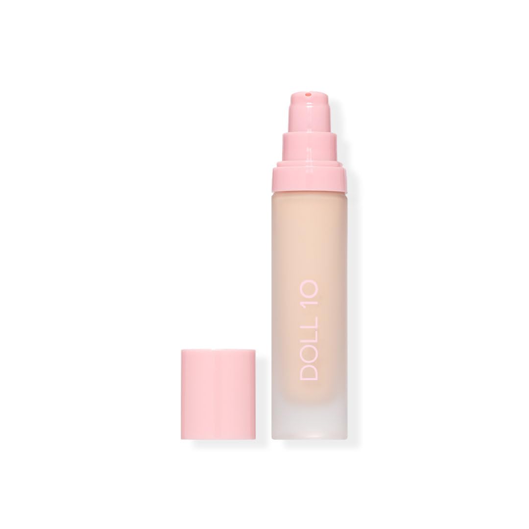 DOLL 10 T.C.E This Covers Everything Super Coverage Serum Makeup with Peptides (Fair, One Size) – product photo (Foundat