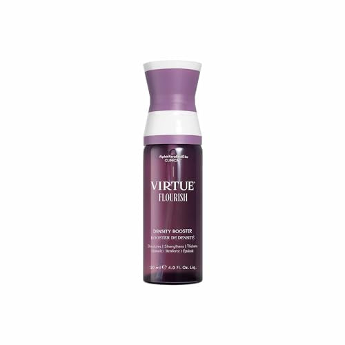 Virtue Flourish Hair Thinning Density Booster Spray Treatment, Hair Growth Product Thickens Hair, Sulfate Free, Color Sa