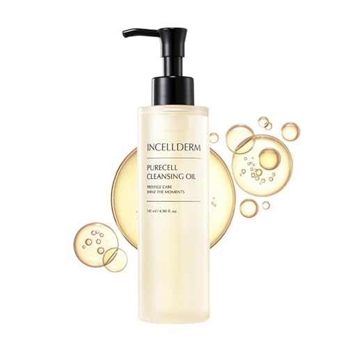 Riman Incellderm Purecell Cleansing Oil | 4.9 fl oz | Makeup Remover – Unscented