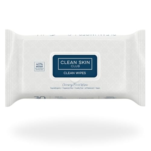 Clean Skin Club Clean Wipes, XL Makeup Remover Face Wipes, - Product Imagery