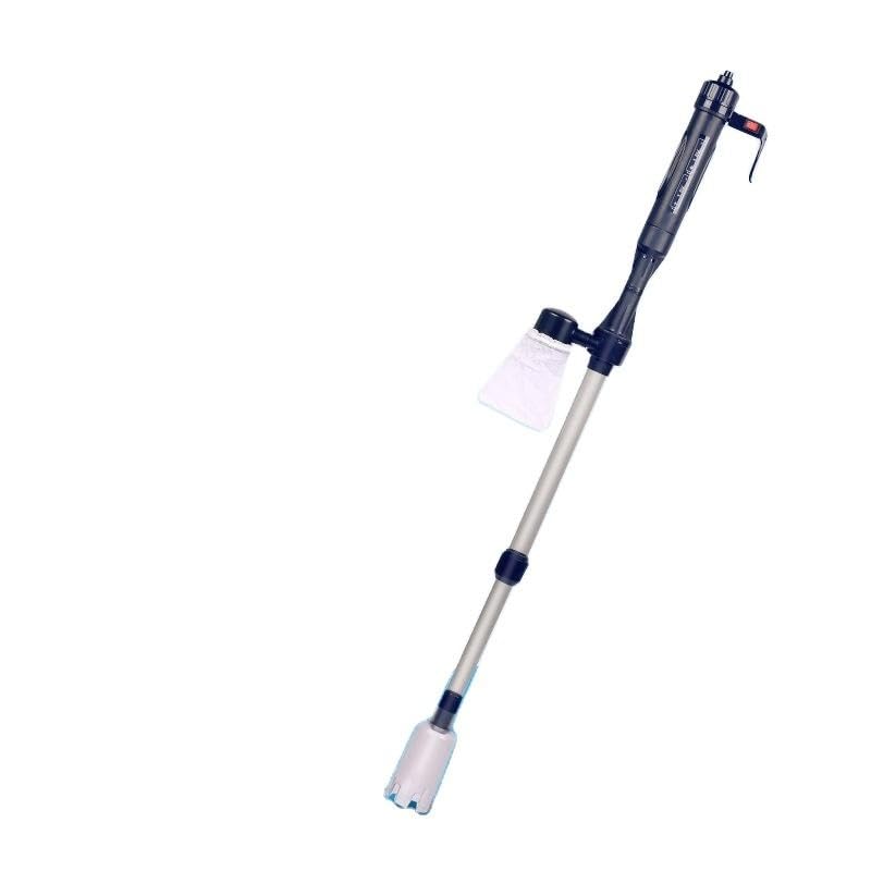 Electric Aquarium Gravel Cleaner, Fish Tank Vacuum Cleaner & Water Changer – Blue & Black