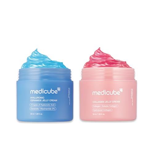 medicube Viral Jelly Cream Duo - Hyaluronic Acid and Collagen - Product Imagery