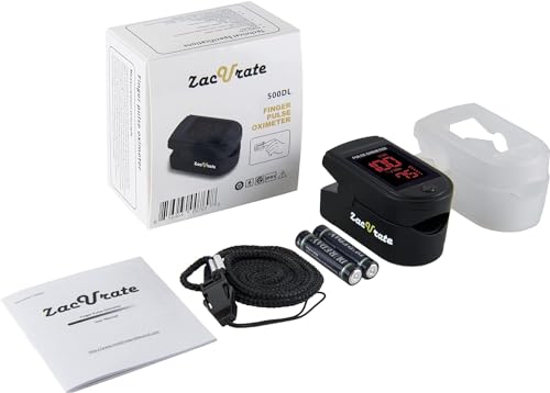 Zacurate 500 Series Fingertip Pulse Oximeter Blood Oxygen - Product Imagery