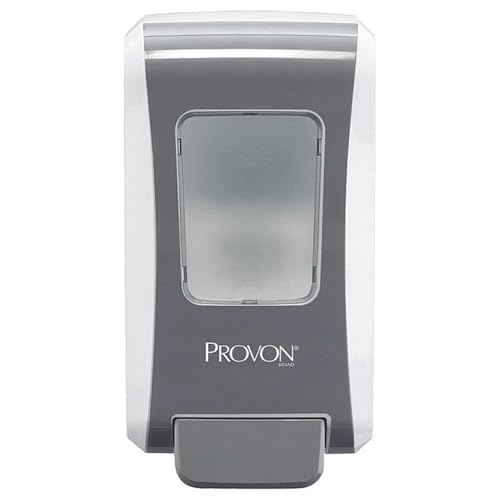 Provon FMX-20 Push-Style Dispenser, White/Gray, for 2000 mL - Product Imagery