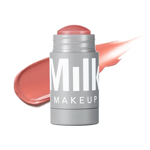 Milk Makeup Lip + Cheek Multi-Use Cream Stick with Satin Finish – Werk - Dusty Rose - Satin Finish