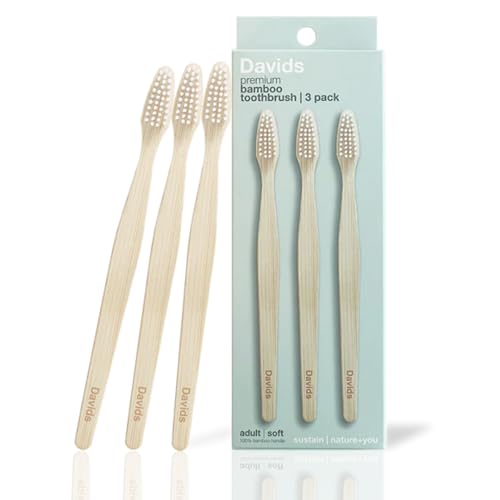 Davids Bamboo Soft Bristle Toothbrush Eco-Friendly BPA Free 3 - Product Imagery