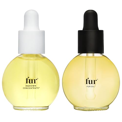 Fur Ingrown Hair Care Duo: Two-Step Preventative Treatment - Combines Oil and Concentrate - 0.5 FL oz each – Vegan, Natu