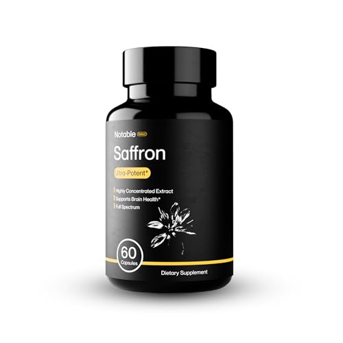 Notable Ultra-Potent Saffron Extract Capsules | 30mg | 20% - Product Imagery